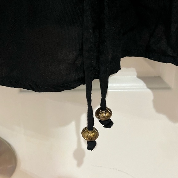 True Destiny Floral Embroidered Black Mini Dress size small - Picture 5 of 8